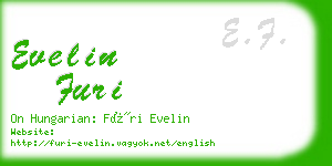evelin furi business card